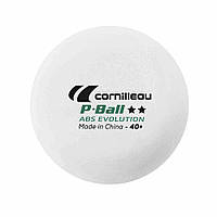 М ячі для настільного тенісу Cornilleau P-Ball 2** білі 6шт
