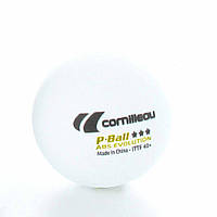 М ячі для настільного тенісу Cornilleau P-Ball Ittf білі 3шт