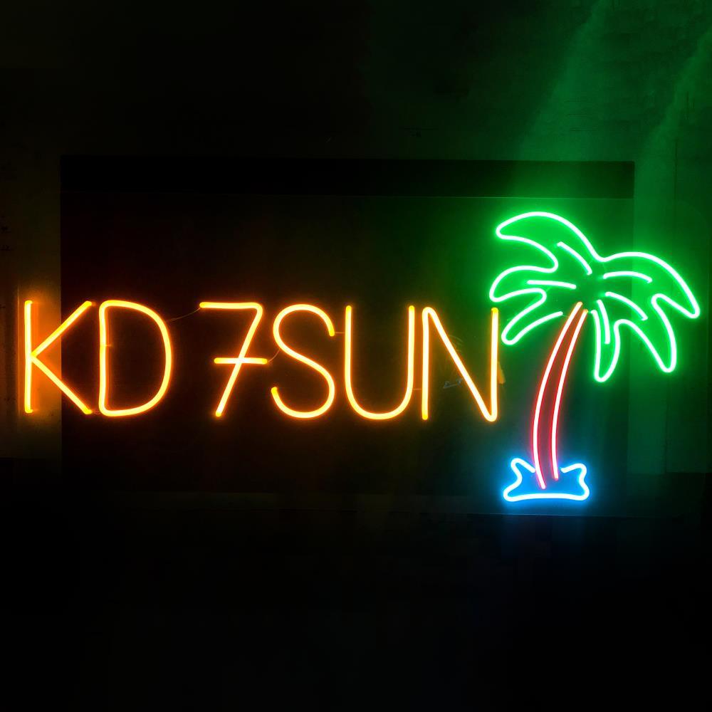 Неоновий напис на стіну для турагенства (1200х550), фото 1