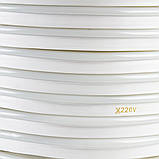 Неонова стрічка світлодіодна біла тепла AVT 220 V smd2835 120 LED/м 7 Вт/м IP65, фото 3