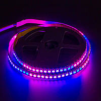 Світлодіодна стрічка адресна AVT 5V smd5050 WS2812B 144LED/м IP120