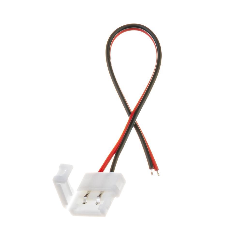 Конектор для світлодіодної стрічки 12V 10 mm дріт/затискач, фото 1
