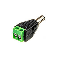 Конектор для світлодіодної стрічки 12V mini jack 5,5 mm тато