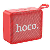 Портативная Bluetooth колонка Hoco Gold brick BS51, красная