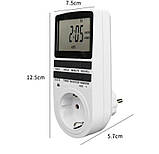 Розетка з таймером електронна тижнева Timer Socket KWE-TM02-EU 8747, фото 4