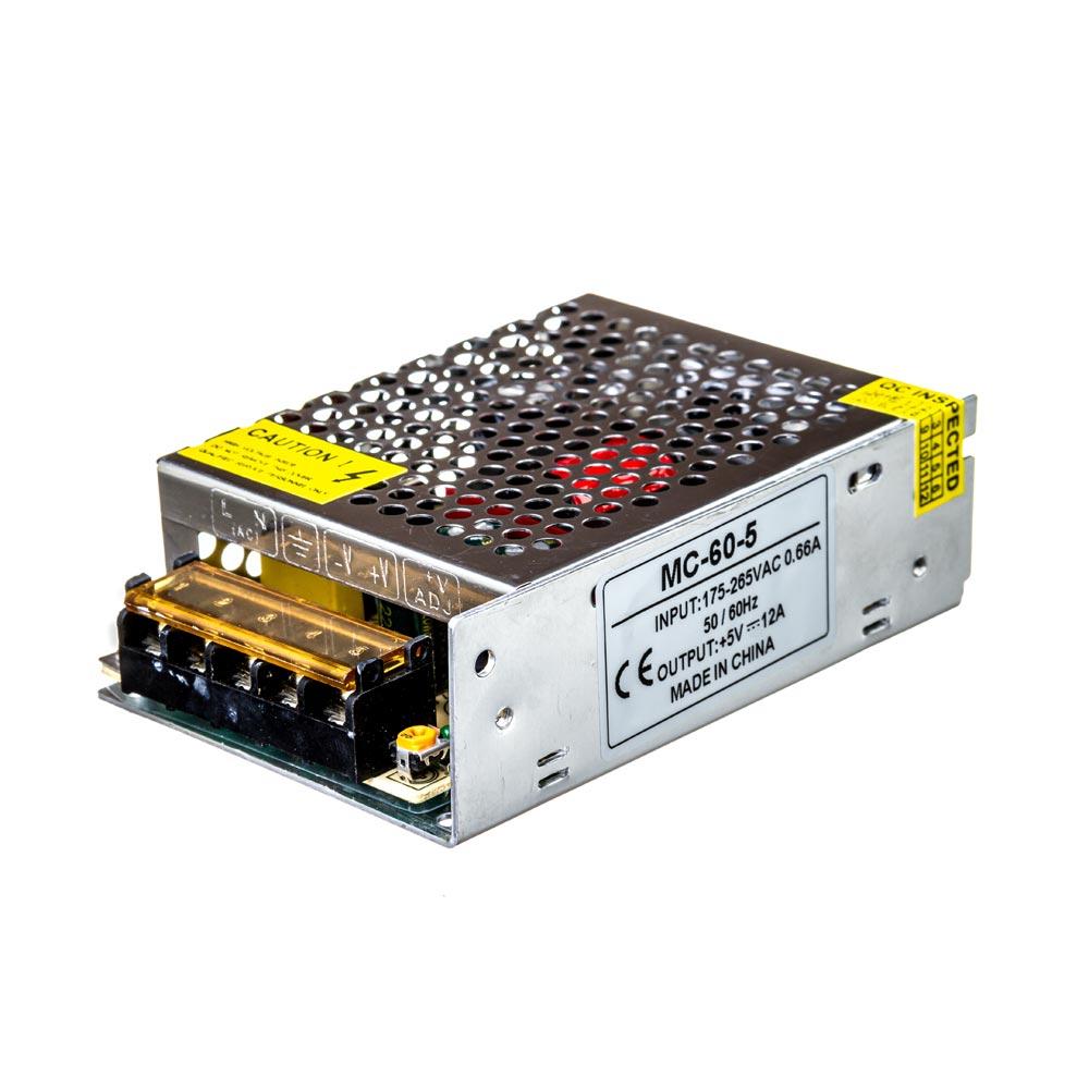 Led-блок живлення 5V 12A 60 Вт IP20 MC