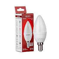 LED-лампа Е14 С37 6W нейтральна біла 4100К SIVIO