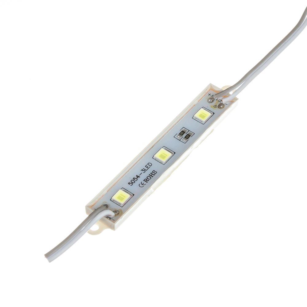 Світлодіодний модуль 12 V білий холодний smd5054 3led 0.72W IP65, фото 1