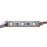 Світлодіодний модуль 12 V RGB smd5050 3led 0.72 W IP65, фото 2