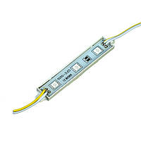 Світлодіодний модуль 12 V жовтий smd5050 3led 0.72W IP65