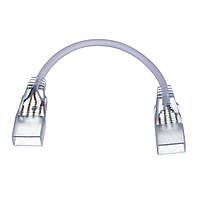 Конектор двосторонній для світлодіодної стрічки 220 V 5 mm/провід 2pin