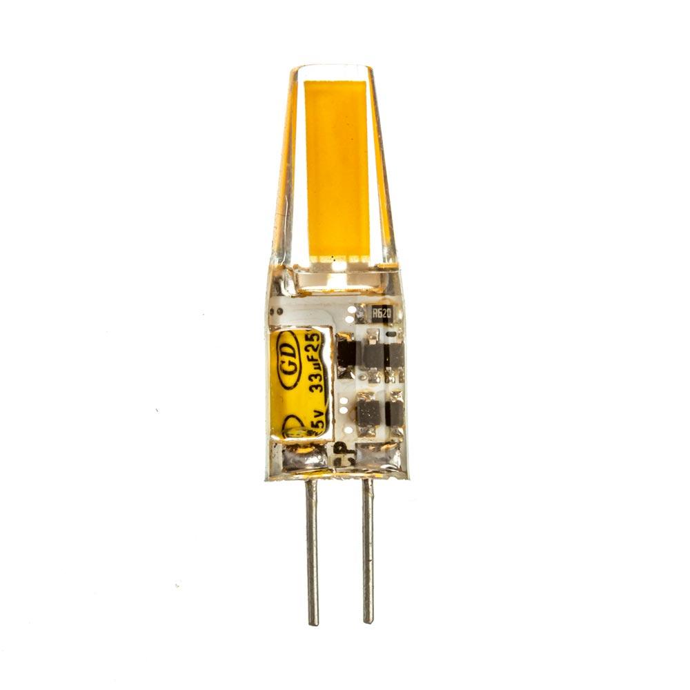 LED-лампа G4 12 V 3,5W тепла біла 3000К силікон cob1505 SIVIO, фото 1