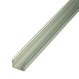 Алюмінієвий профіль для світлодіодної стрічки накладної без покриття 2 м, фото 3