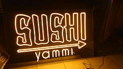 Неонова вивіска суші бару (1000х600)