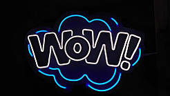 Неонова вивіска WOW (600х410)