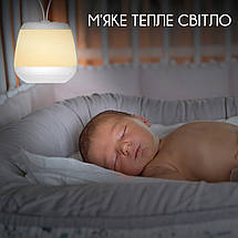 Ночник та генератор білого шуму Swan Care W16 для релаксації та сну для дорослих новонароджених дітей 21 мелодія, фото 5