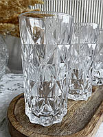 Набор высоких стеклянных стаканов Helios Лорд для коктейлей 380мл 6шт (BM6014LX)