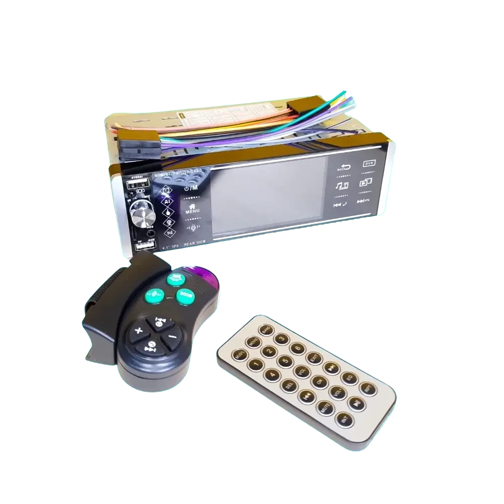 Автомагнітола з сенсорним екраном, Bluetooth та пультом 4168 екран 4.3' ISO-BT