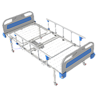 Кровать с электроприводом двухсекционная медицинская функциональная АТОН КФ-2-ЭП-БП-ОП-К125, (5189)