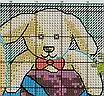 Набір для вишивання за нанесеною на канву схемою "Plush doll". AIDA 14CT printed 36*44 см, фото 4