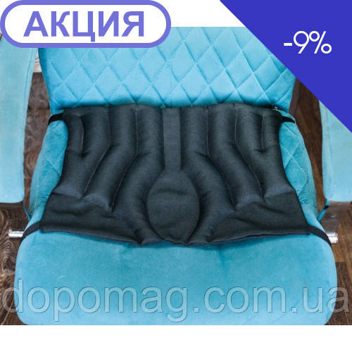 Масажна подушка Olvi для сидіння з гречкою 37х33 см з ременями кріплення 09810