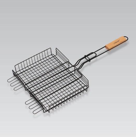Решітка для гриля Maestro MR-1002 з високим бортом 25х30 см, Решітка-гриль антипригарне покриття для барбекю