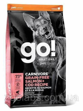 Корм Гоу для собак беззерновий лосось з тріскою | Go! Sensitivities Grain Free Salmon Recipe 1,6 кг, фото 1
