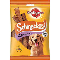Лакомства для собак Pedigree Schmacros Multi Mix жевательные пластинки 144 г 03599