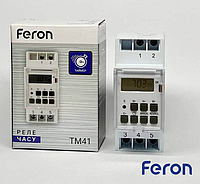 Реле времени электронное Feron TM41 для монтажа на DIN рейку