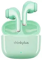 Оригінальні навушники Lenovo LP40 PRO, Bluetooth 5.1, до 20 годин автономності, захист IPX5 (Green)