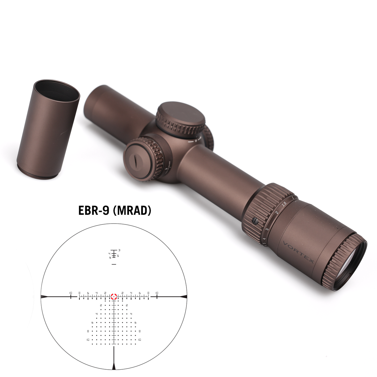 Приціл оптичний VORTEX Razor HD Gen III 1-10x24 (FFP, EBR-9 MRAD, 34 мм), фото 1