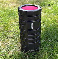 Масажний ролик (роллер) Power System PS-4050 Fitness Foam Roller Black/Pink (33x15см.)
