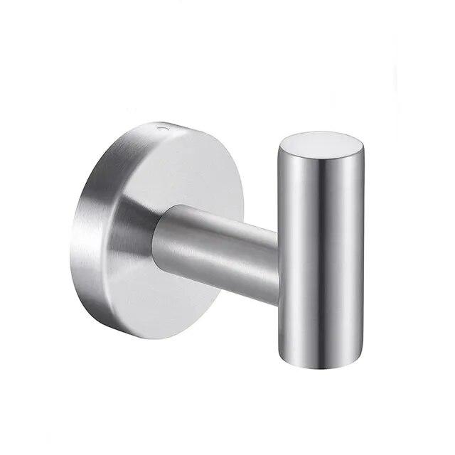 Універсальний гачок тримач з нержавіючої сталі матове срібло, фото 1