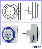 Розетка с таймером Feron TM32