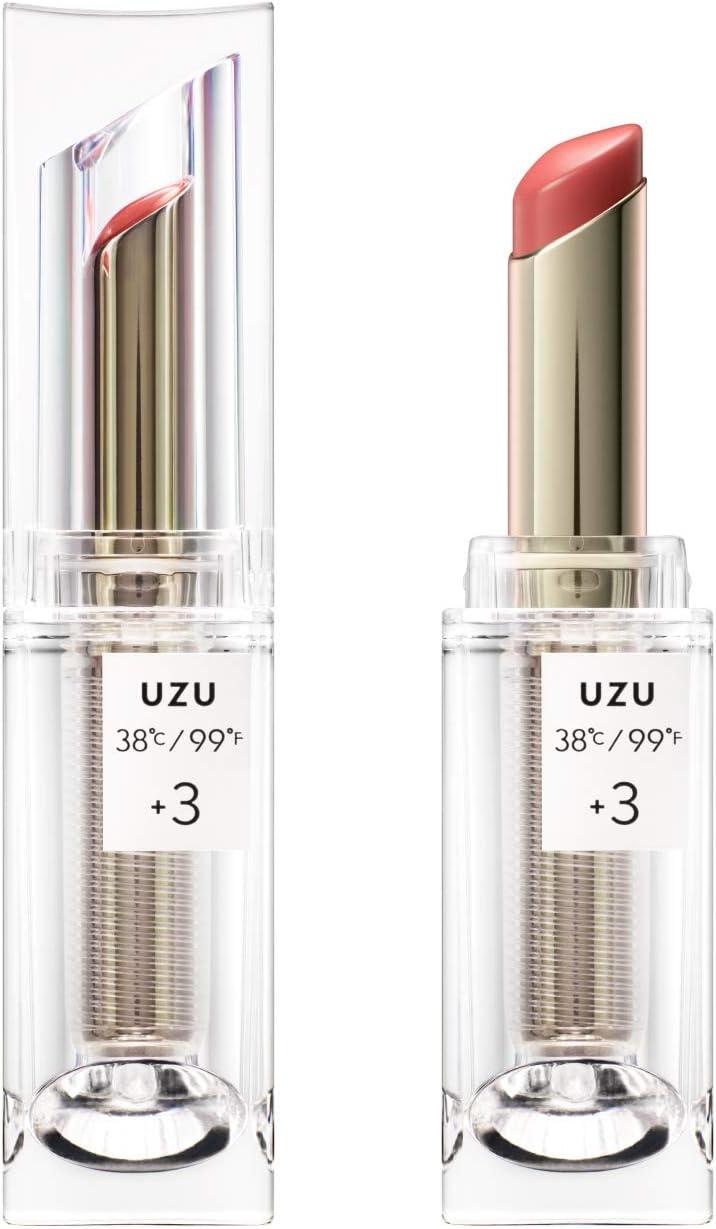 UZU by FLOWFUSHI 38 ℃ / 99F lipstick TOKYO +3: Coral Pink  напівглянцева помада-блиск 3,8 г