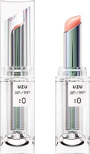 UZU by FLOWFUSHI 38 °C / 99F lipstick TOKYO ±0 Clear Semi-Gloss прозора напівглянцева помада-блиск 3,8 г