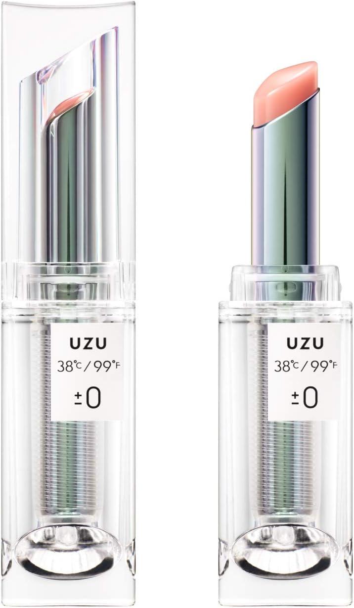 UZU by FLOWFUSHI 38 °C / 99F lipstick TOKYO ±0 Clear Semi-Gloss прозора напівглянцева помада-блиск 3,8 г