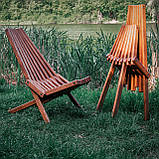 Шезлонг дубовий ( крісло-лежак ) для саду та дачі "Кентукки", фото 5