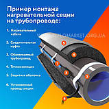 Саморегулюючий нагрівальний кабель Ryxon LSR-17-CR 17Вт/пог.м на відріз для обігріву труб, трубопроводів та кранів, фото 3