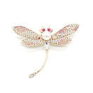 Брошка бабка з перлиною 60х45мм, фото 2