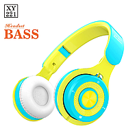 Bluetooth наушники XY-221- желтый
