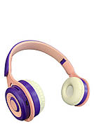 Bluetooth навушники XY-221- світло-рожевий