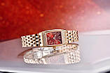 Жіночий кварцовий годинник із сапфіровим склом Pagani Design PD-1737 RoseGold-Red, фото 5