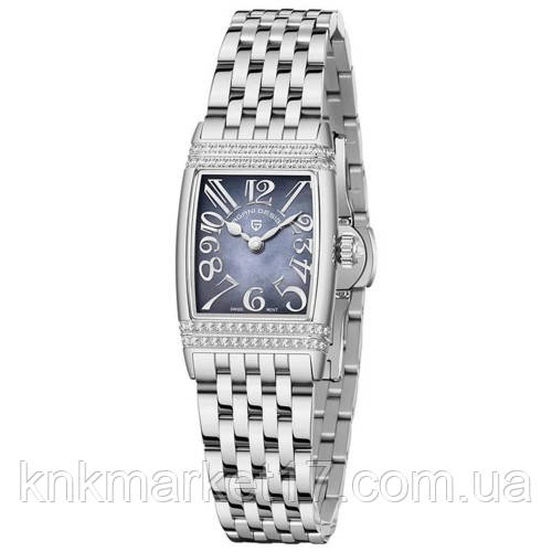 Жіночий кварцовий годинник із сапфіровим склом Pagani Design PD-1737 Silver-Silver