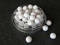 Бусины шарик пластиковые 10мм (10гр) цвет белый