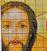 Набір для вишивання за нанесеною на канву схемою "Jesus chanting (2)". AIDA 14CT printed 52*66 см, фото 5