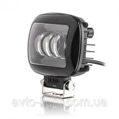 Фара-LED Квадрат 45W (15W*3) 10-30 V 120*100*60 mm Ближній/Flood Лінзована PREMIUM+ДХО 88BB-45W