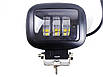 Фара-LED Квадрат 45W (15W*3) 10-30 V 120*100*60 mm Ближній/Flood Лінзована PREMIUM+ДХО 88BB-45W, фото 2