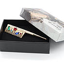 Брошка золотистий гребінець 70х15мм, фото 5