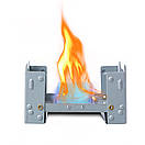 Пальник туристичний спиртівка для сухого пального складна плита спиртова на сухий спирт 95 х 75 х 20 мм, фото 2